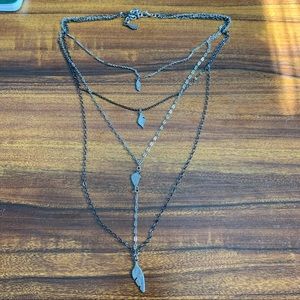 FP Layered Silver Necklace